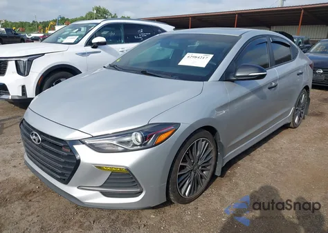 2018 Hyundai Elantra Sport from USA, damaged, VIN KMHD04LB2JU576541